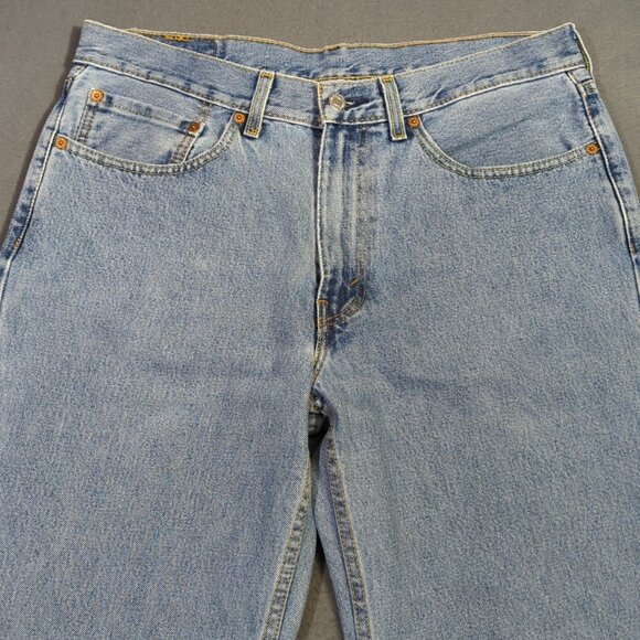 Levi's Jeans Men's 34x36 Fits 34x35 Blue 550 Relaxed Fit Tapered Leg Denim - Picture 7 of 13